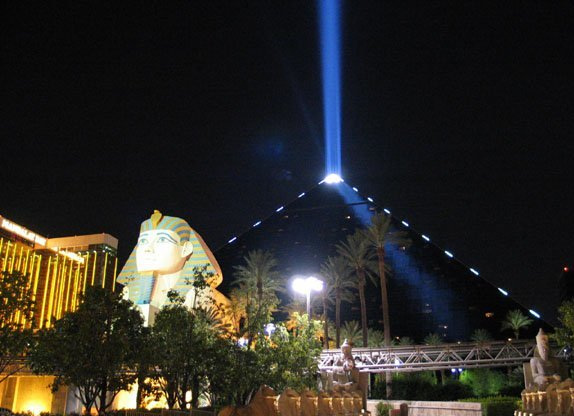 Great Pyramid Stargate ~ Egypt archaeologist criticises pyramid void 'discovery' Luxor-Vegas-pyramid-light2