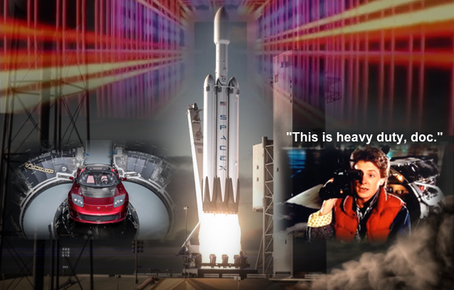 This Is Heavy - The SpaceX Falcon Heavy Stargate Event FalconHeavy-BTTF