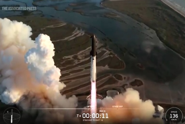 SpaceX launches Starship into orbit for 1st time